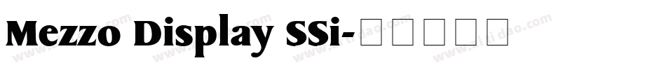 Mezzo Display SSi字体转换